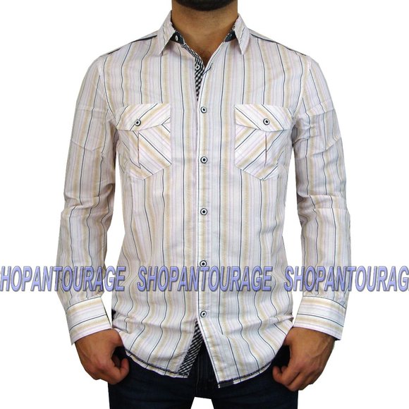 English Heroes EHW108 L/S Button Down Men`s Shirt - Picture 1 of 6